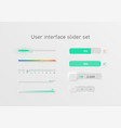 very high detailed white user interface slider vector image