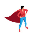 woman hero isometric composition vector image vector image