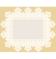 background with lace frame vector image