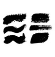 brush strokes paintbrush set grunge vector image