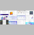 minimal presentations portfolio templates vector image vector image