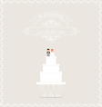 wedding cake vector image