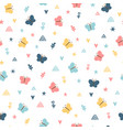cute childish seamless pattern with hand drawn vector image vector image