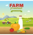 healthy nutrition poster vector image vector image