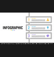 infographic design template with business concept vector image