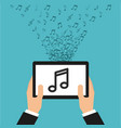 mobile music commerce online vector image