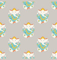 seamless pattern with ganesha elephants symbol vector image