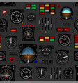 airplane instrument panel aircraft dashboard vector image