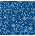 christmas snowflakes pattern vector image vector image