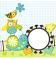 template greeting card vector image vector image