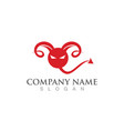 devil horn icon vector image vector image
