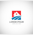 house realty business logo vector image