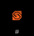unique s logo gaming vector image