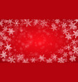 christmas background of snowflakes vector image