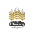 bakery logo isolated line outline wheat vector image