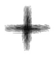 grunge isolated cross vector image vector image
