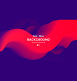 red and blue fluid wave duotone compositions vector image vector image