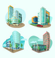 set of cityscape icons vector image vector image