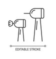 cosmetic dentistry linear icon vector image vector image