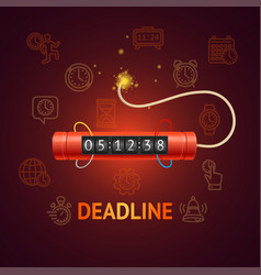 Timer application ui design concept Royalty Free Vector
