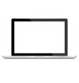 modern glossy laptop isolated on white eps10 vector image vector image
