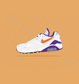 Nike air max 95 blanco sneakers Royalty Free Vector Image