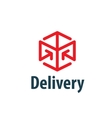 delivery logo template vector image