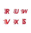 letter alphabet design vector image