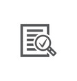 audit icon on white background vector image