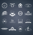 set of bakery logos vector image