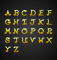 thai calligraphic alphabet design vector image