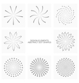 abstract dot shapes set vector image