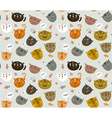 cats pattern vector image vector image