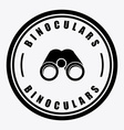 binoculars design vector image vector image