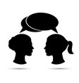 conversation between two women vector image
