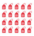 discount labels set sale tag offer price vector image vector image