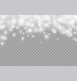 falling shining snow or snowflakes bokeh light vector image