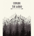nature landscape with mountains vector image vector image