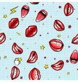 seamless pattern cartoon comic super speech bubble vector image vector image