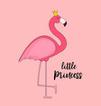 cute little princess abstract background with pin vector image vector image