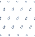 hand drawn bell seamless pattern vector image