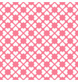 seamless geometric pattern with hearts vector image