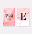 soft rose gold save date poster greeting card vector image vector image