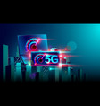 5g high speed network communication internet vector image vector image