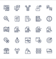 seo outline icons set vector image