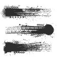 three black grunge banners vector image