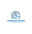unique elephant logo vector image