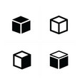 box icons set vector image vector image