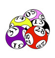 lotto balls icon vector image