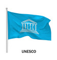flag of the unesco vector image